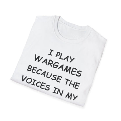 Close-up of the black unisex softstyle T-shirt neckline and smooth fabric texture from a slightly angled top view.