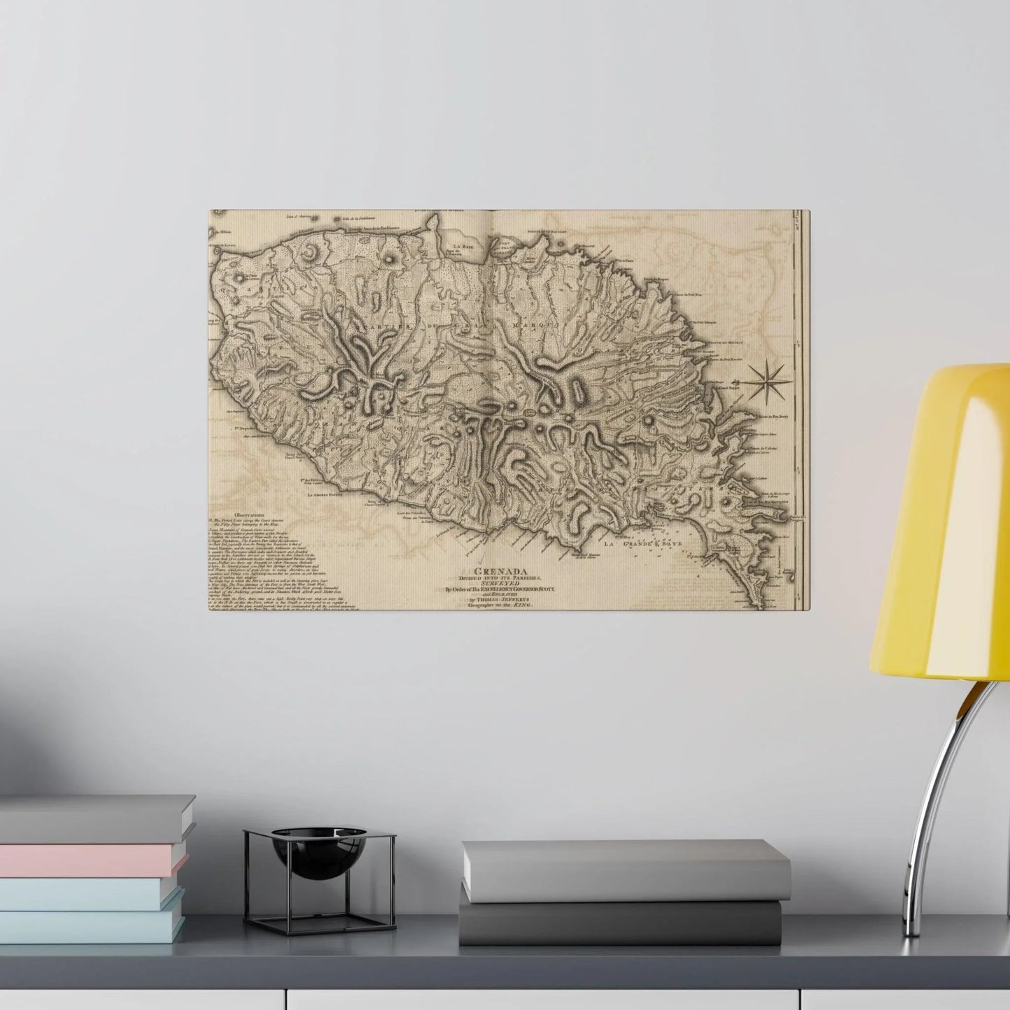 Close-up of the Grenada canvas's textured material edge, highlighting durable finish and precise stitching details from a