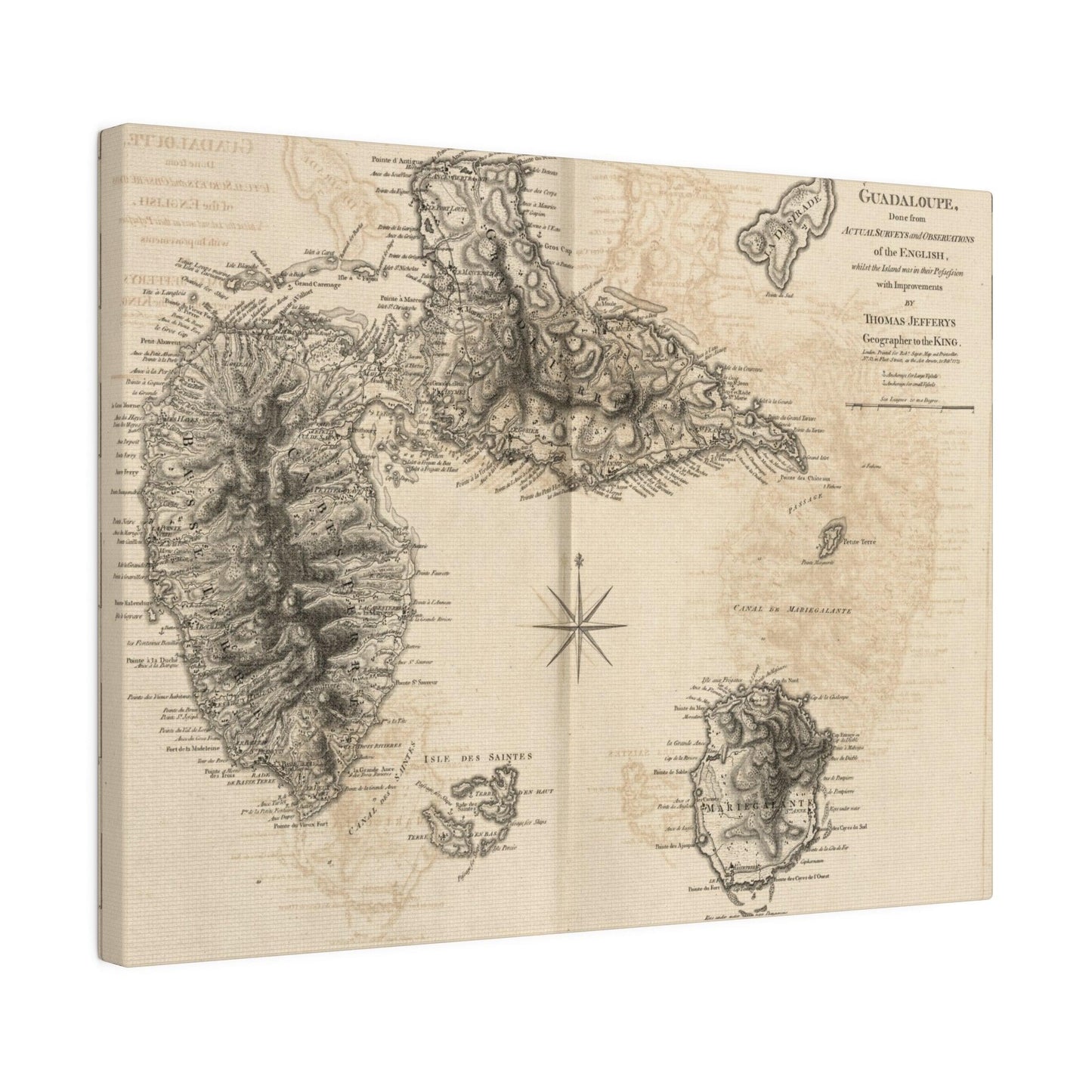 Close-up of the Guadaloupe canvas fabric highlighting its textured weave and rich deep blue hue from a side angle