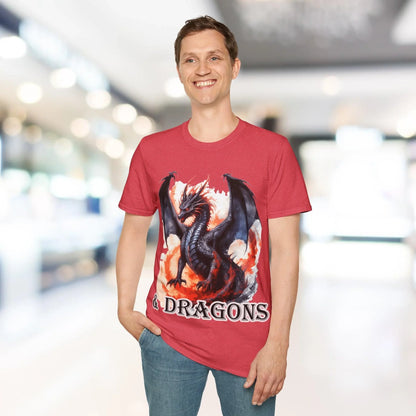 Close-up of the unisex T-shirt's relaxed fit collar with visible double-stitched seams and soft fabric texture in slate gray