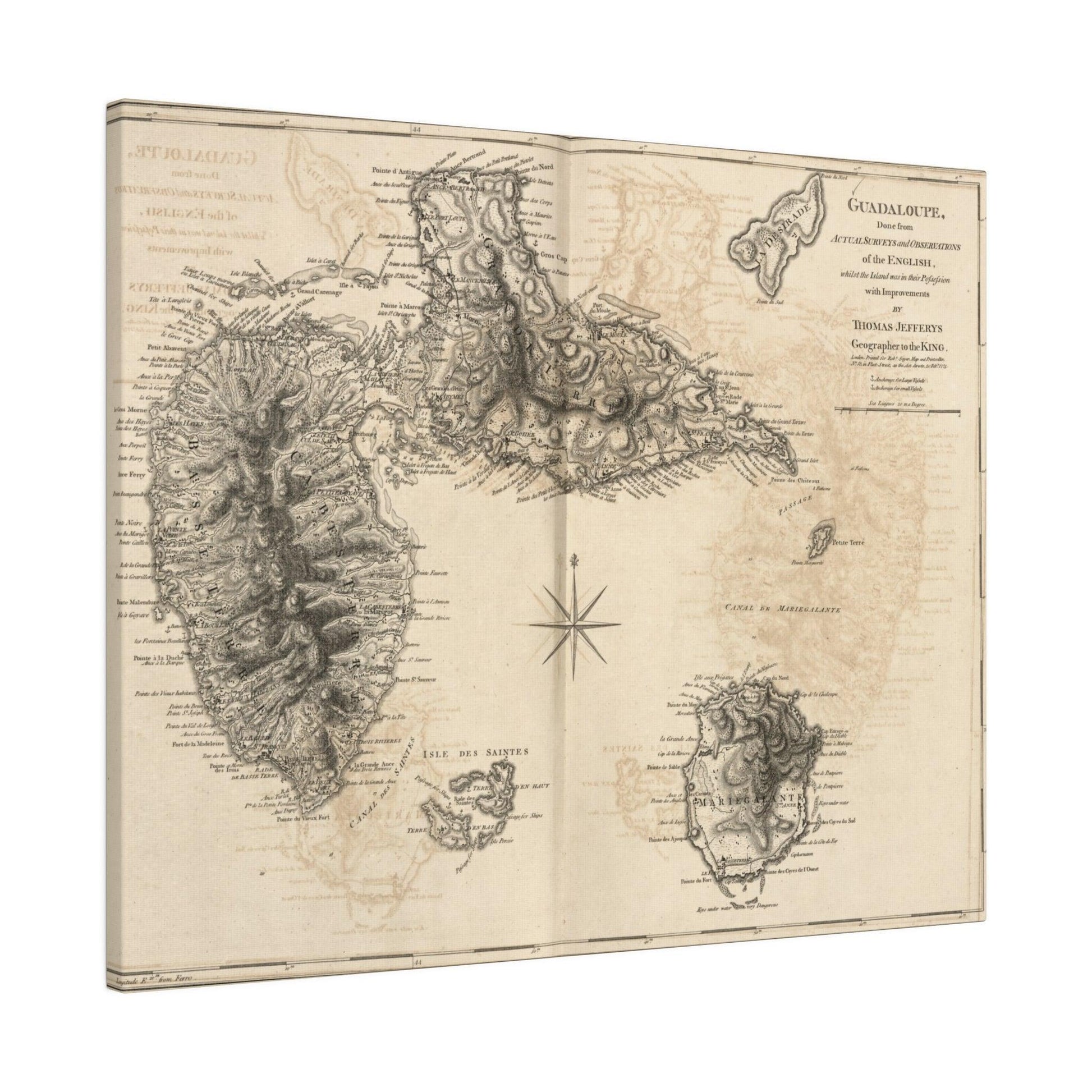 Close-up of the Guadaloupe canvas fabric texture highlighting its smooth, tightly woven surface and subtle color variations.