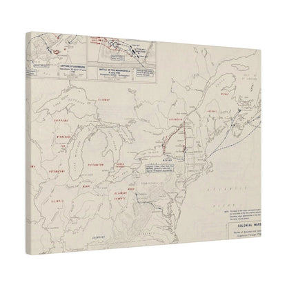 Close-up of the canvas texture highlighting detailed brushstrokes and aged finish of the Colonial Wars expansion artwork.