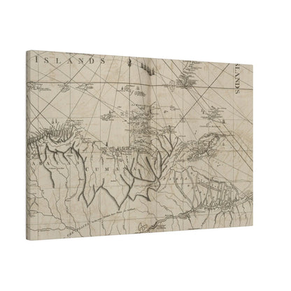 Detailed view of vibrant coastline colors and textured canvas surface highlighting the scene's depth and brushstroke details.