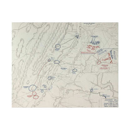 Close-up of detailed canvas texture highlighting aged, matte finish with subtle brushstrokes from the Civil War campaign