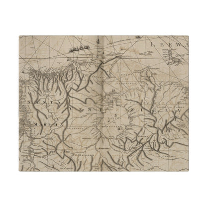 Close-up of textured canvas surface highlighting subtle brushstrokes and vibrant color blending at the coast scene.