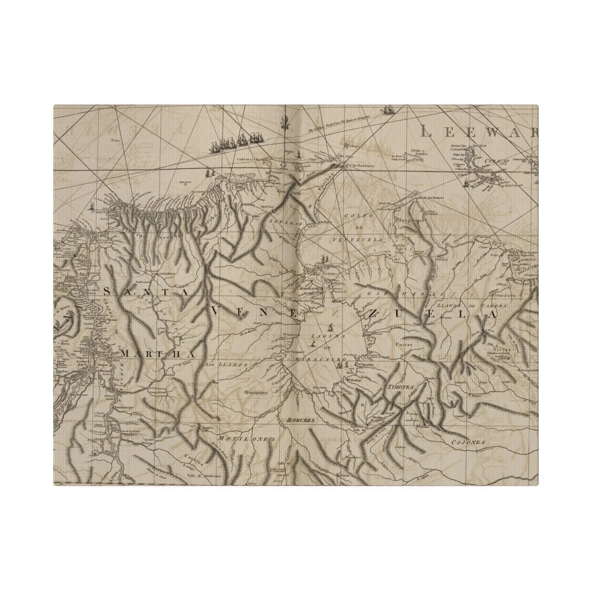 Close-up of textured canvas surface highlighting subtle brushstroke details and warm earthy tones