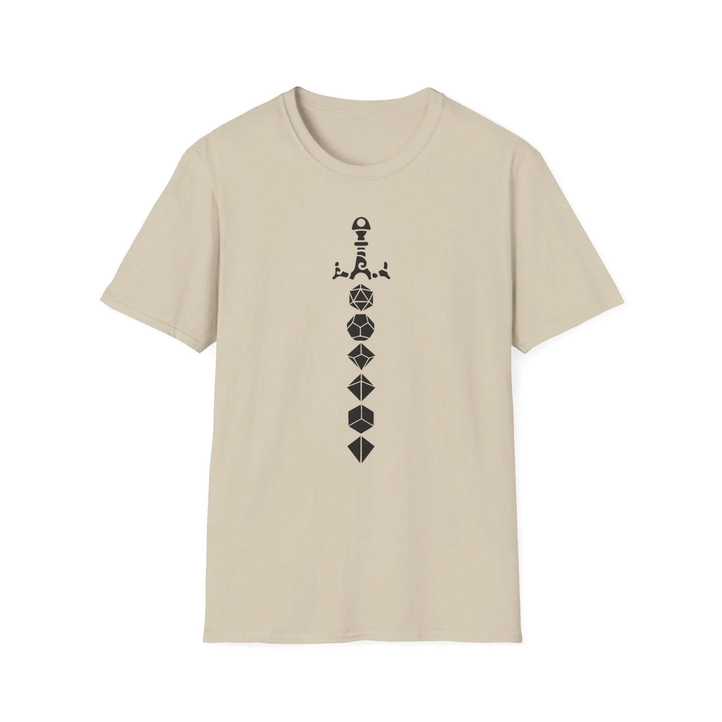 Close-up of the black fabric showing smooth texture and subtle heather pattern on the relaxed fit T-shirt’s sleeve hem