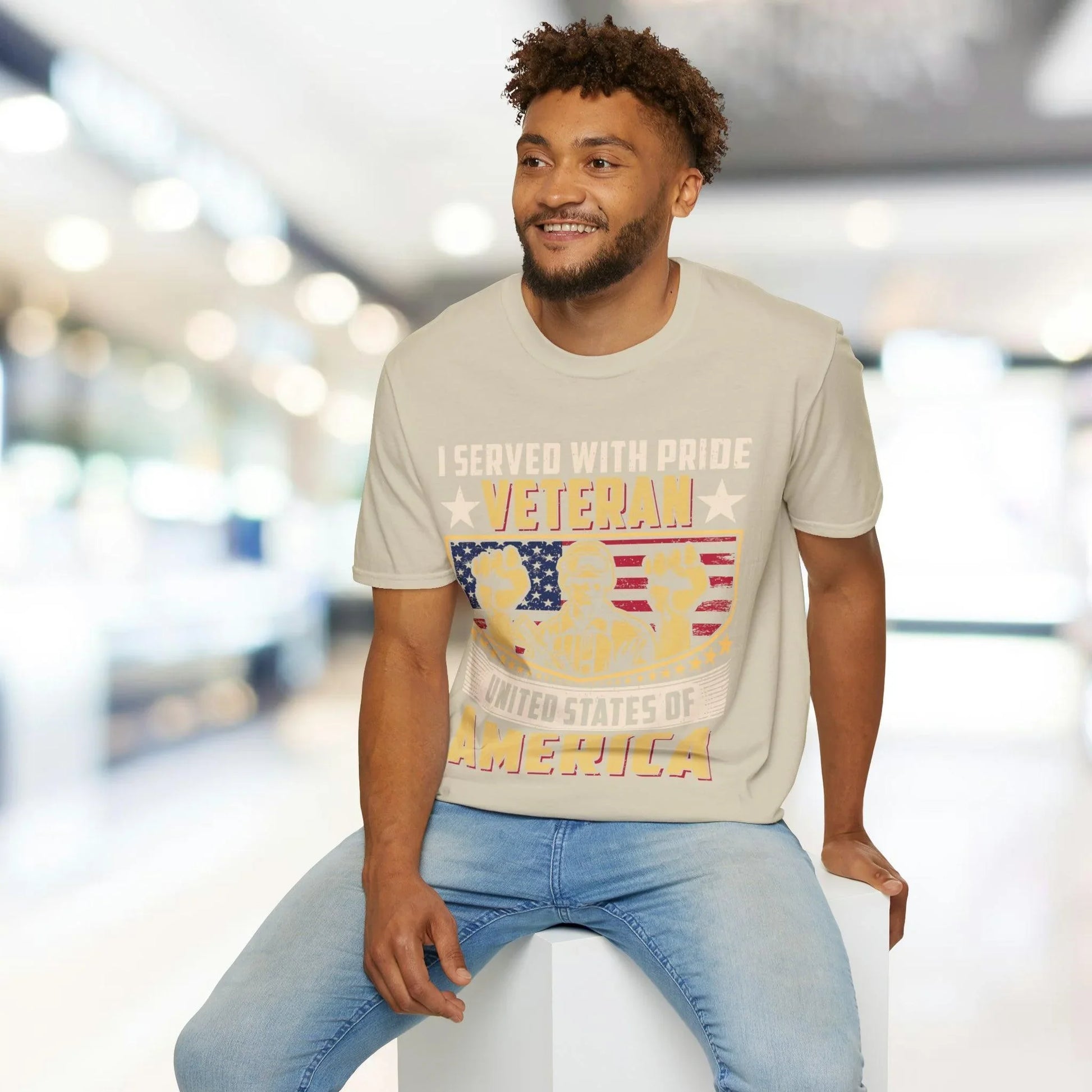 Close-up of the unisex soft fabric neckline with vibrant navy color and reinforced stitching detail, highlighting the