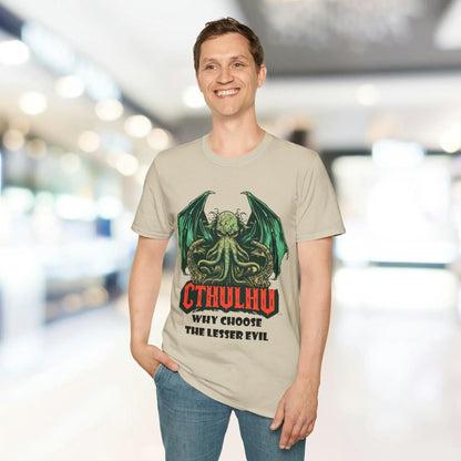 Close-up of the soft, heather charcoal fabric displaying subtle texture and reinforced double-stitched seams at shoulder for