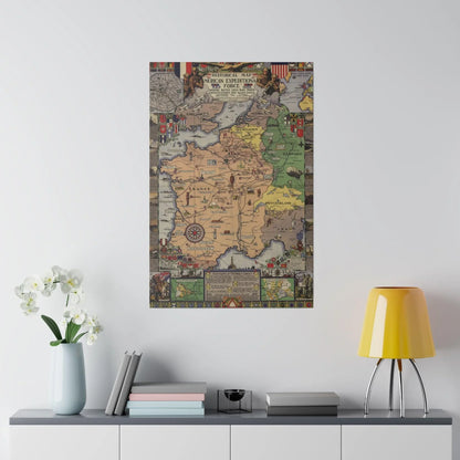 Close-up of the canvas texture highlighting aged, distressed finish with visible brushstrokes and subtle color variations.