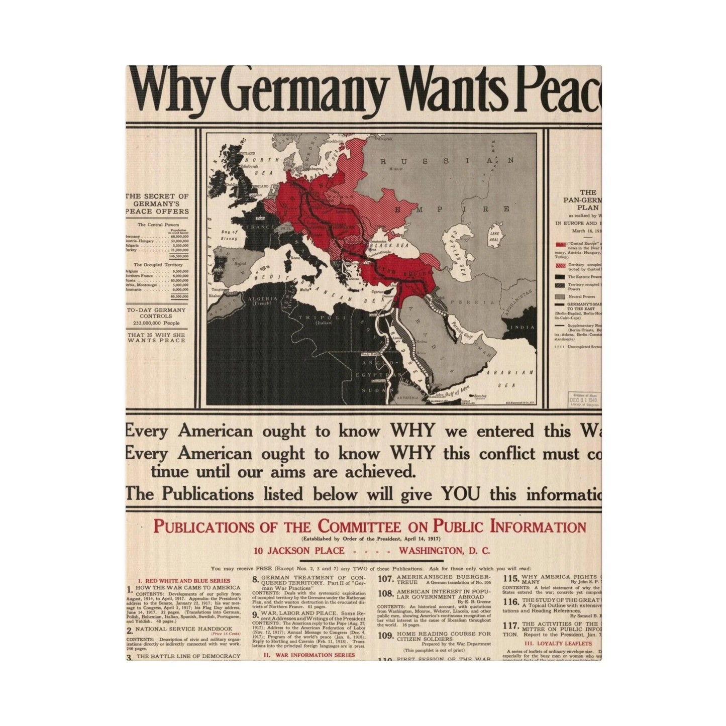 Why Germany Wants Peace 1917 - Pacific Sky Games