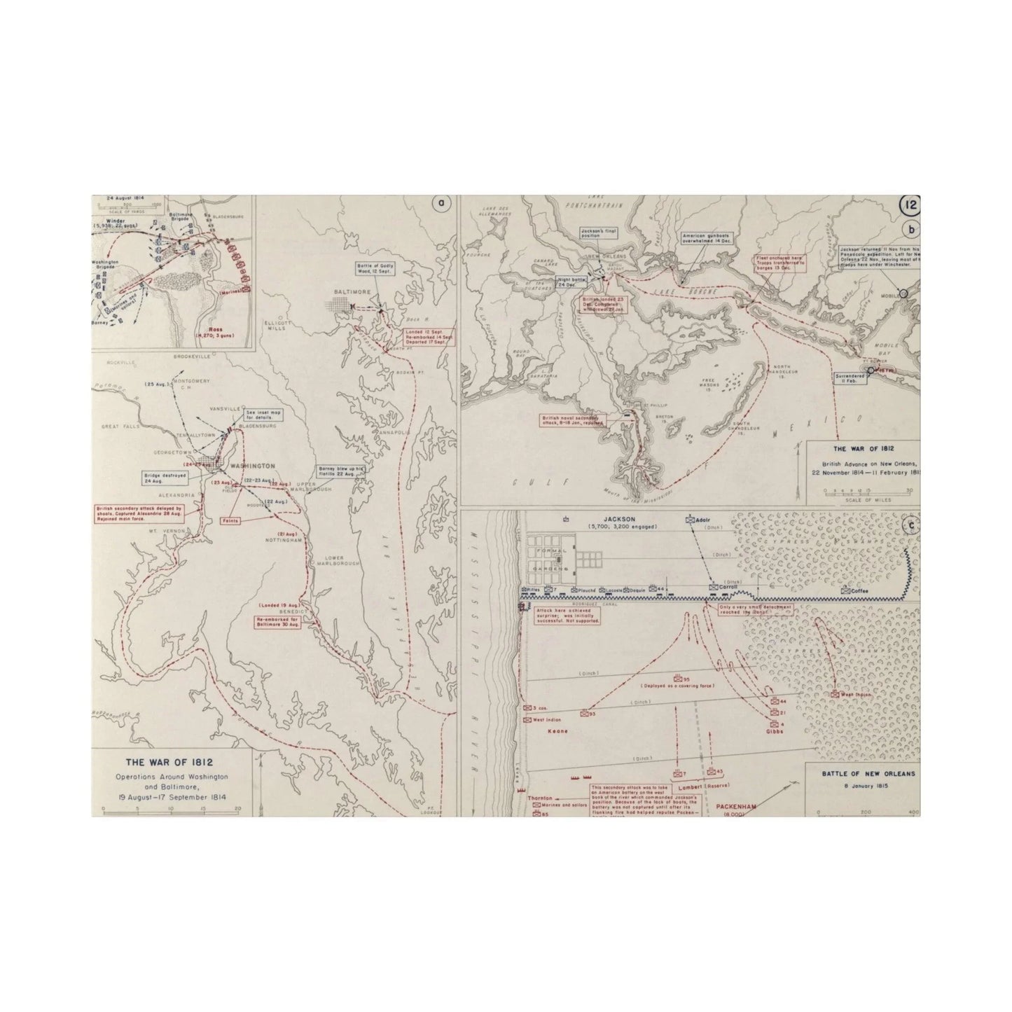 War of 1812, Washington and Baltimore; New Orleans 1814 - Pacific Sky Games