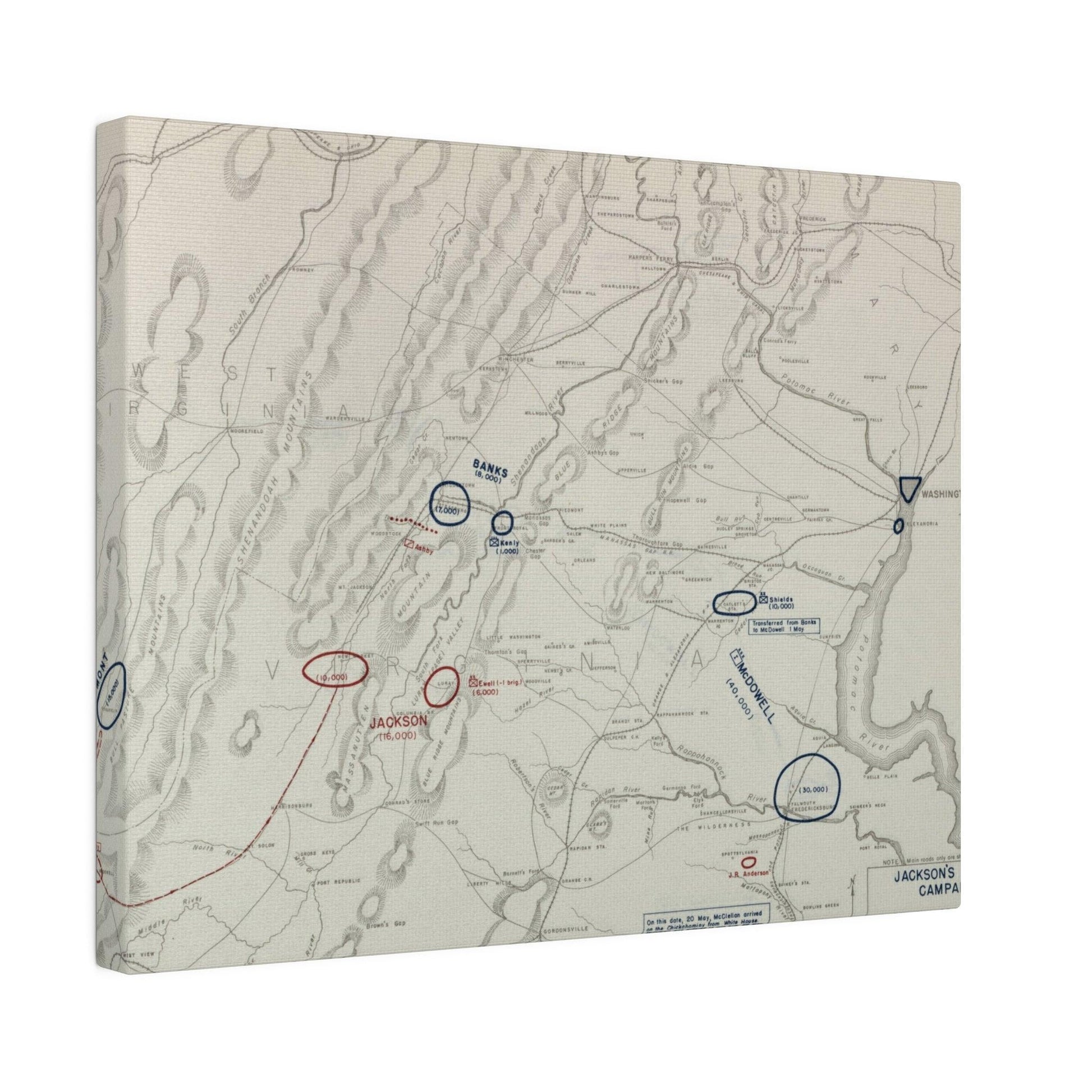 Close-up of textured canvas fabric highlighting detailed brushstroke patterns and subtle color variations from a top angle.