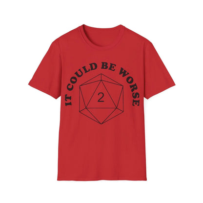 Close-up of the black unisex softstyle T-shirt's smooth fabric texture and reinforced double-stitched sleeve hem detail.