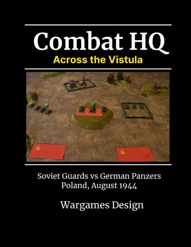 Pacific Sky Games Combat HQ: Across The Vistula book cover showing detailed black-and-white map illustrations and historical