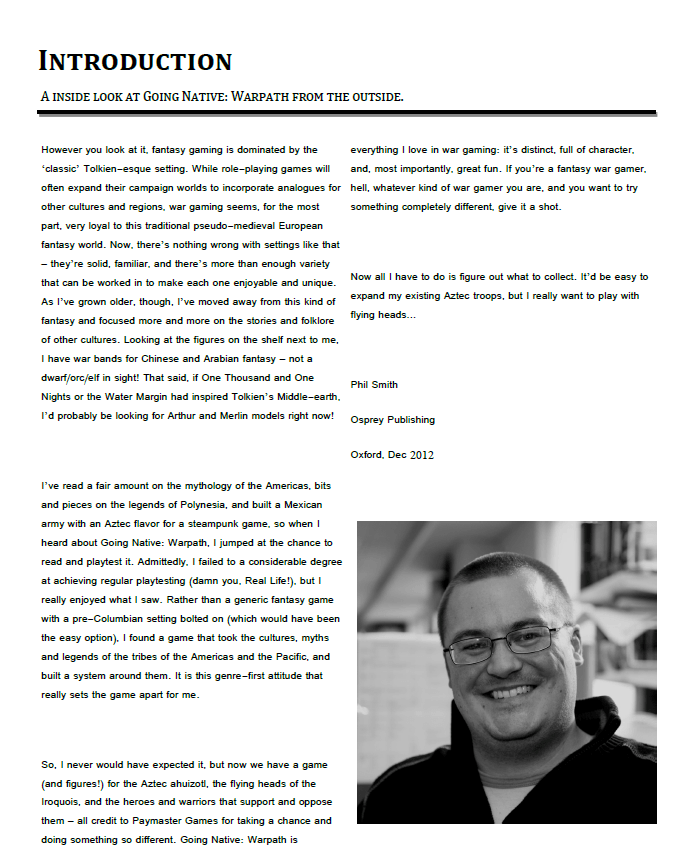 Close-up of the "Going Native: Warpath" book cover's textured spine and vibrant tribal artwork detail visible from a